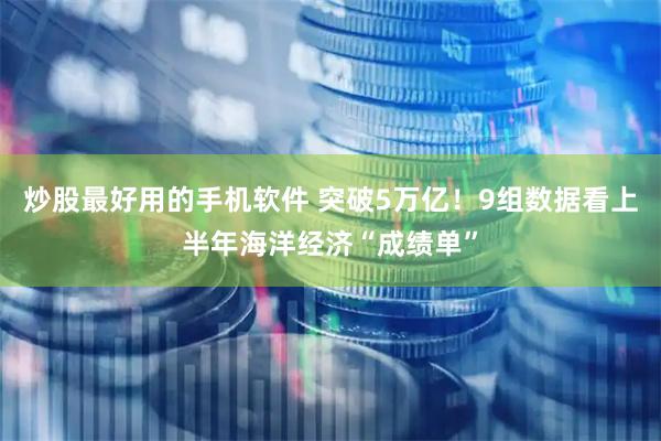 炒股最好用的手机软件 突破5万亿！9组数据看上半年海洋经济“成绩单”